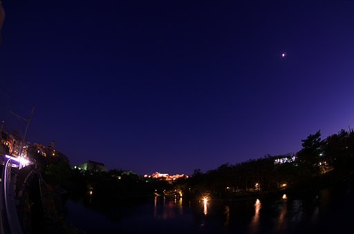 月のある風景（失敗３回目）