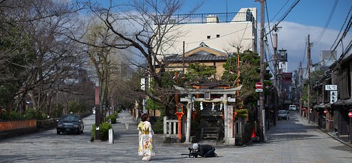 祇園白川巽橋付近