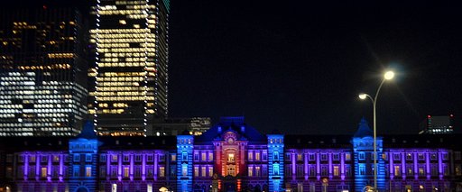 東京駅丸の内駅舎100周年メモリアルライトアップ２