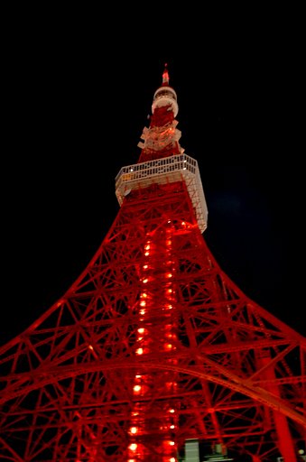 １９時３０分東京タワー消灯風景