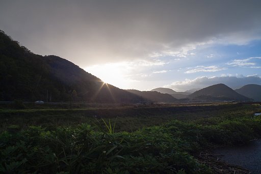 朝日の出のダイアモンド・・。