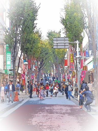 坂のある風景～神楽坂～