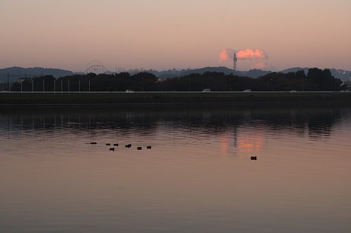 富士の見える朝