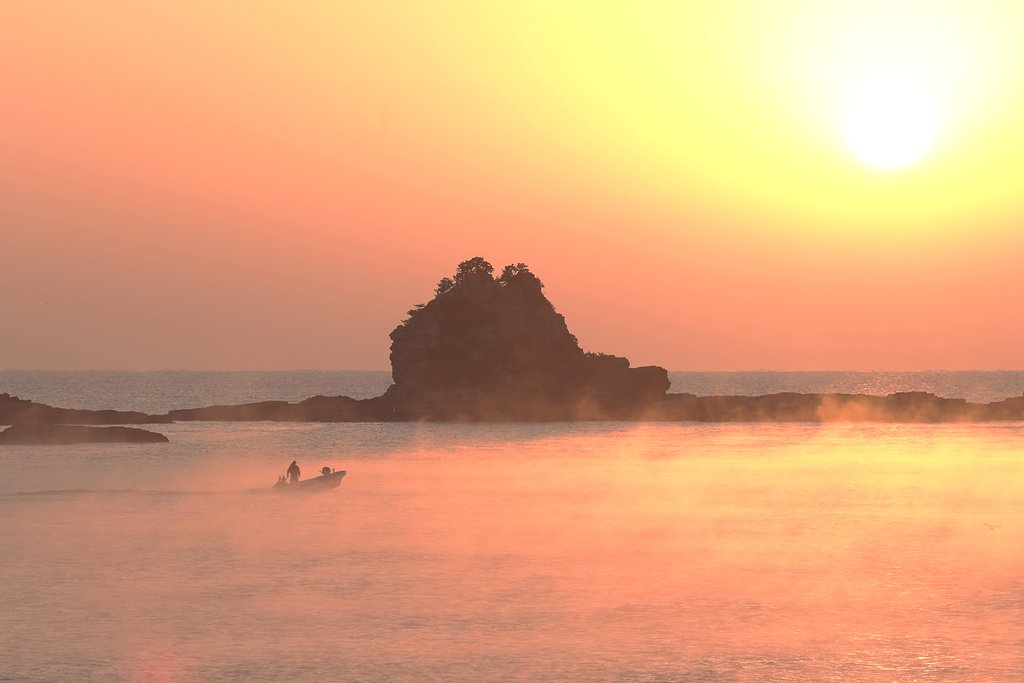海霧を行く
