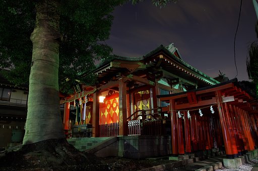 夜の穴守稲荷