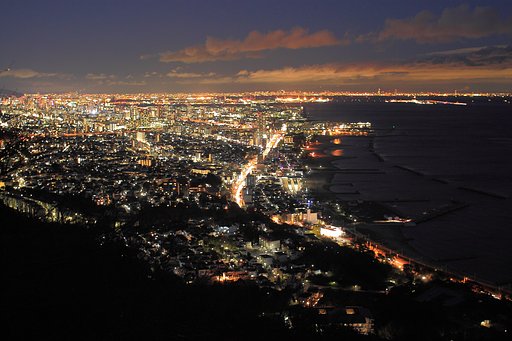 須磨浦山上遊園からの眺め