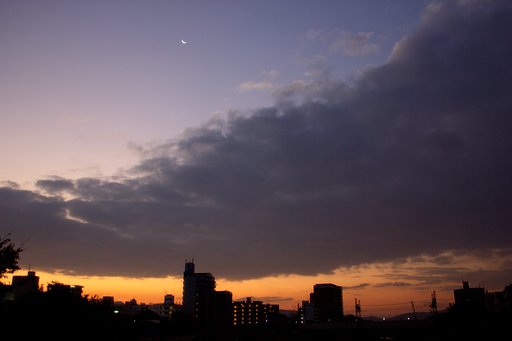 明けの月