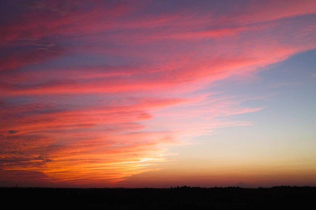 今日の夕暮れ