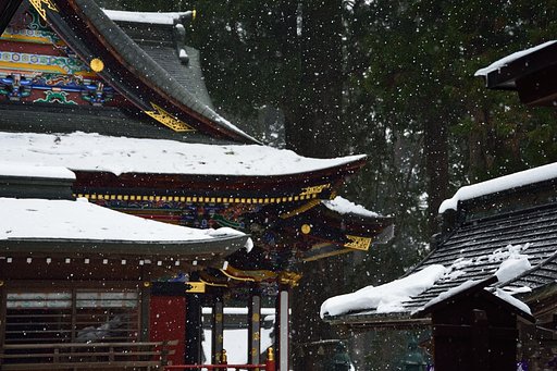 神様も凍える雪