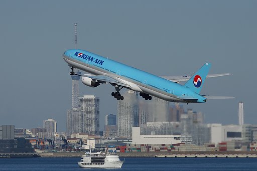 羽田空港からスカイツリーを望む