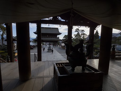 善光寺にて