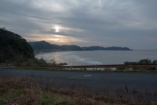 東浜海水浴場辺り。
