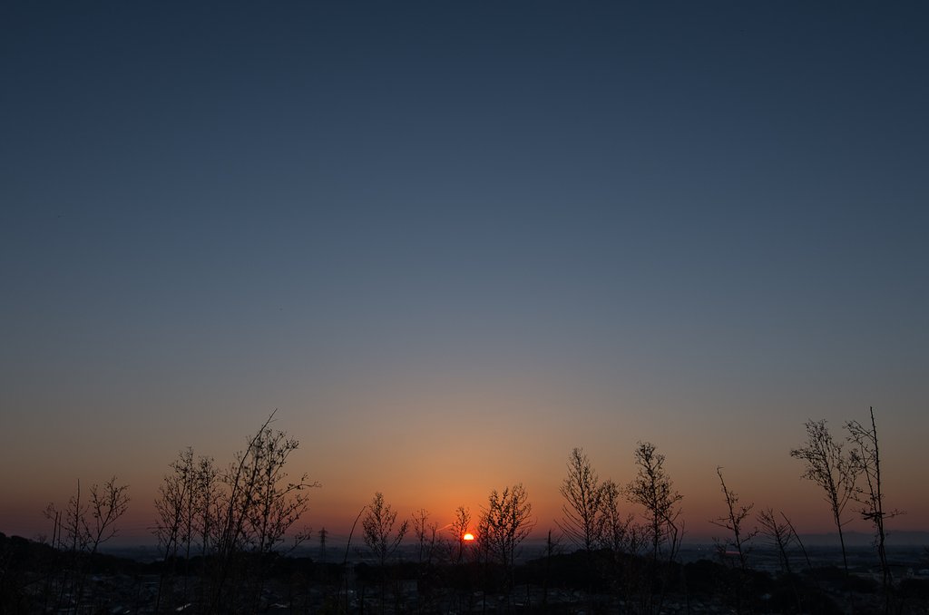 夕暮れのグラディエーション