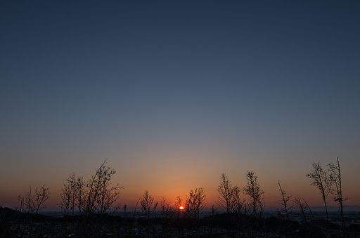 夕暮れのグラディエーション