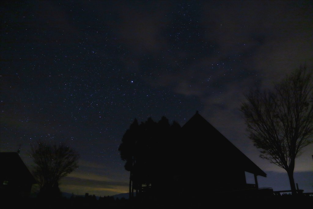 六呂師高原・星空の景