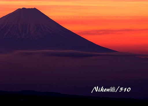 紅く