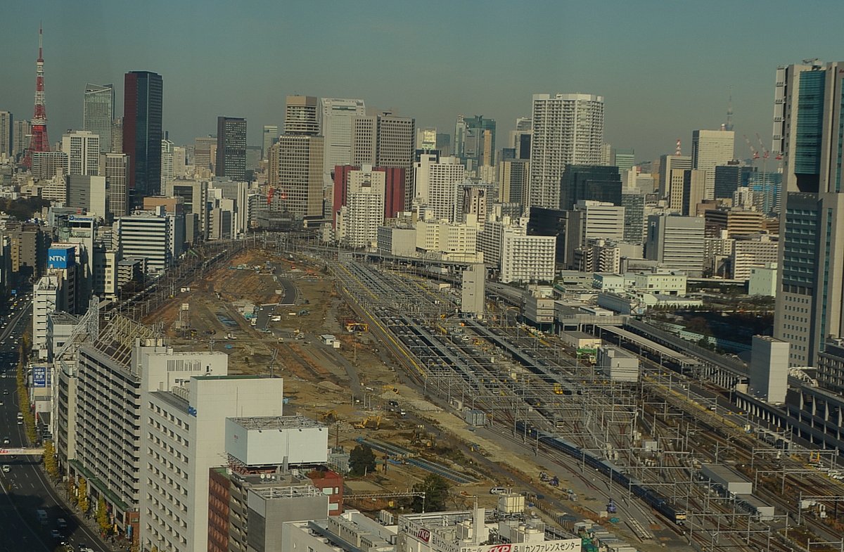 ブルートレインと品川新駅予定地