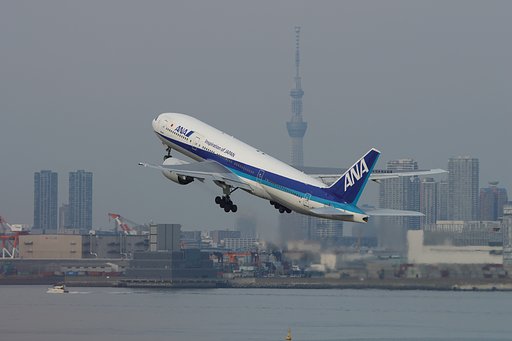 34R離陸とスカイツリーとの絡み