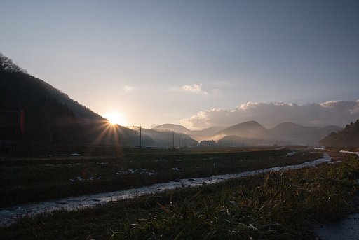 早朝から晴れて・・。