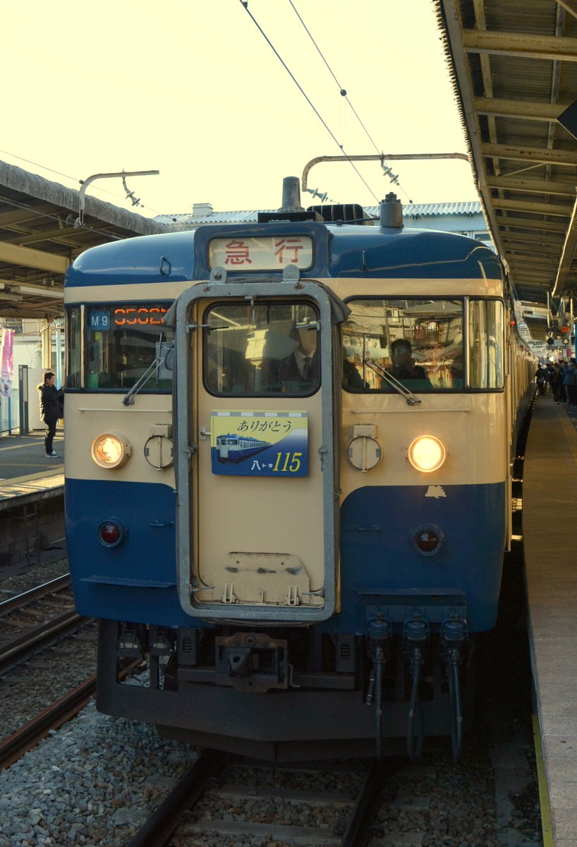 １１５系　急行表示