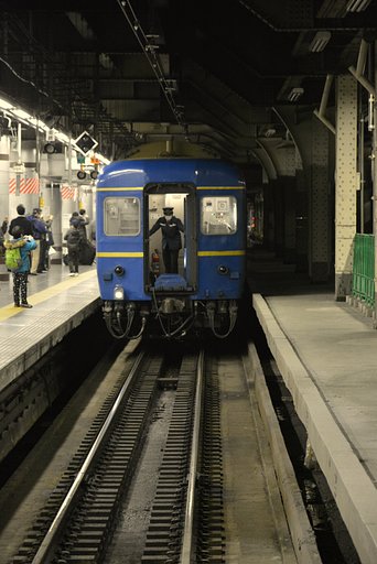 推進運転風景　上野駅