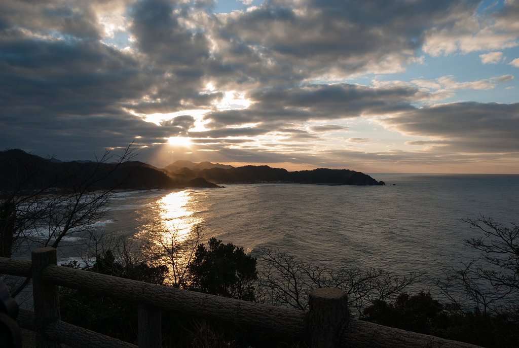 夕焼けの光芒2。