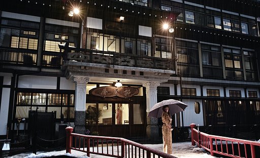 銀山温泉の外人さん