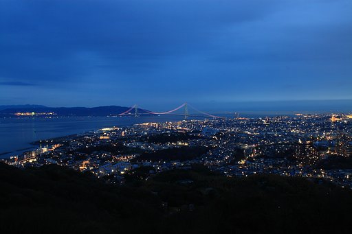 須磨浦山上遊園より