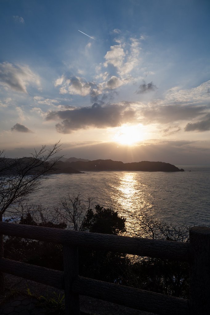 陸上岬の夕焼け!