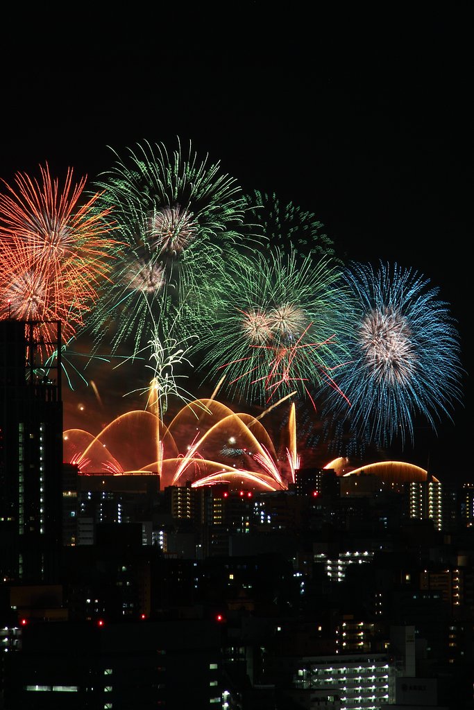 【広がり】広島宇品港夢花火2015