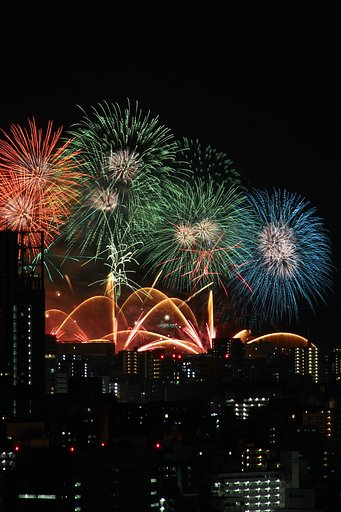 【広がり】広島宇品港夢花火2015