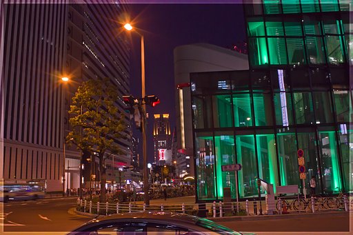 【フリー】夜の光（大阪駅前night）