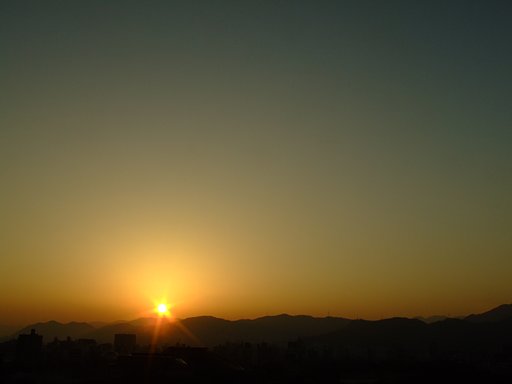 またまた夕日