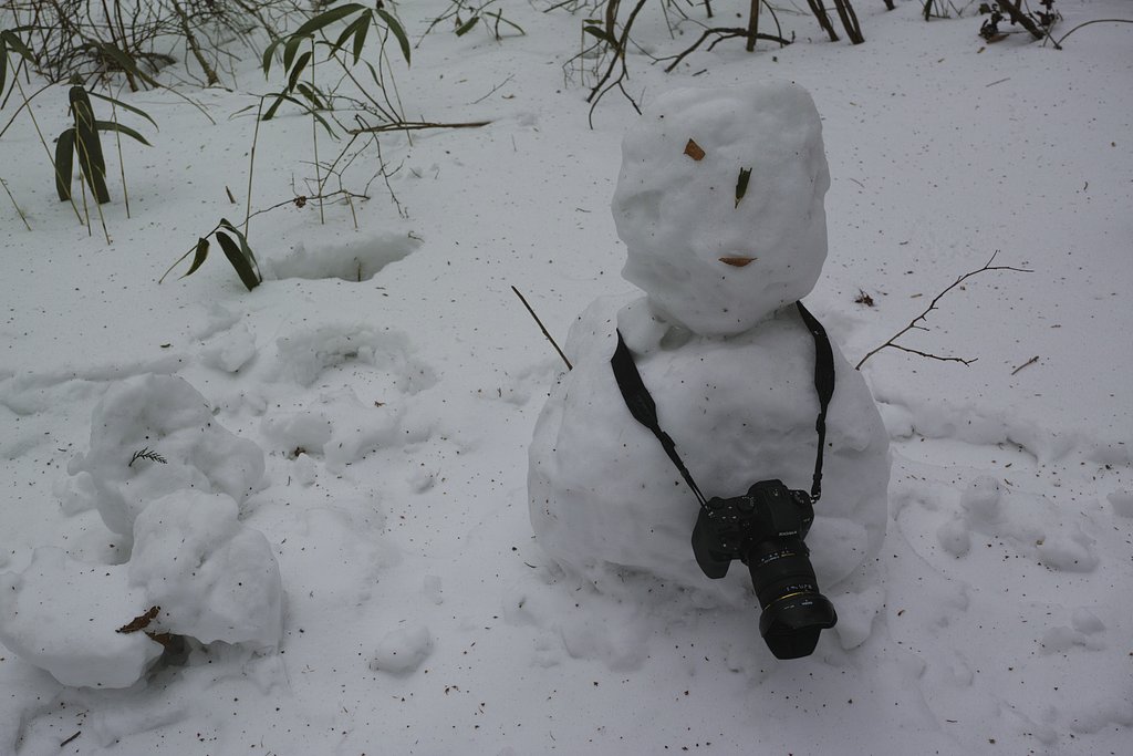 石鎚山　雪だるま