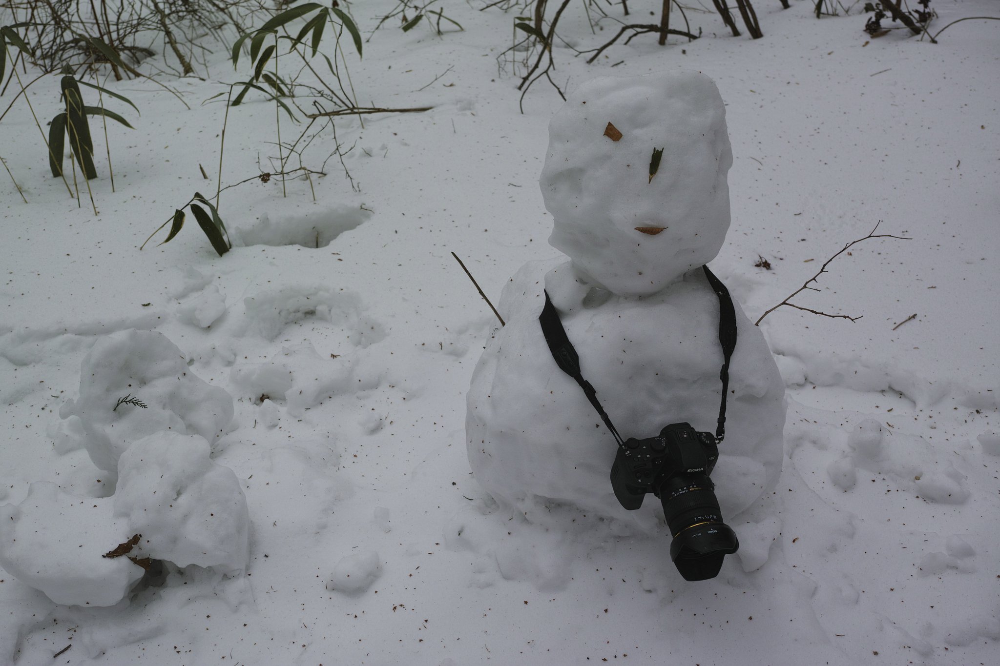 石鎚山　雪だるま