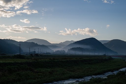 田舎の朝・・。