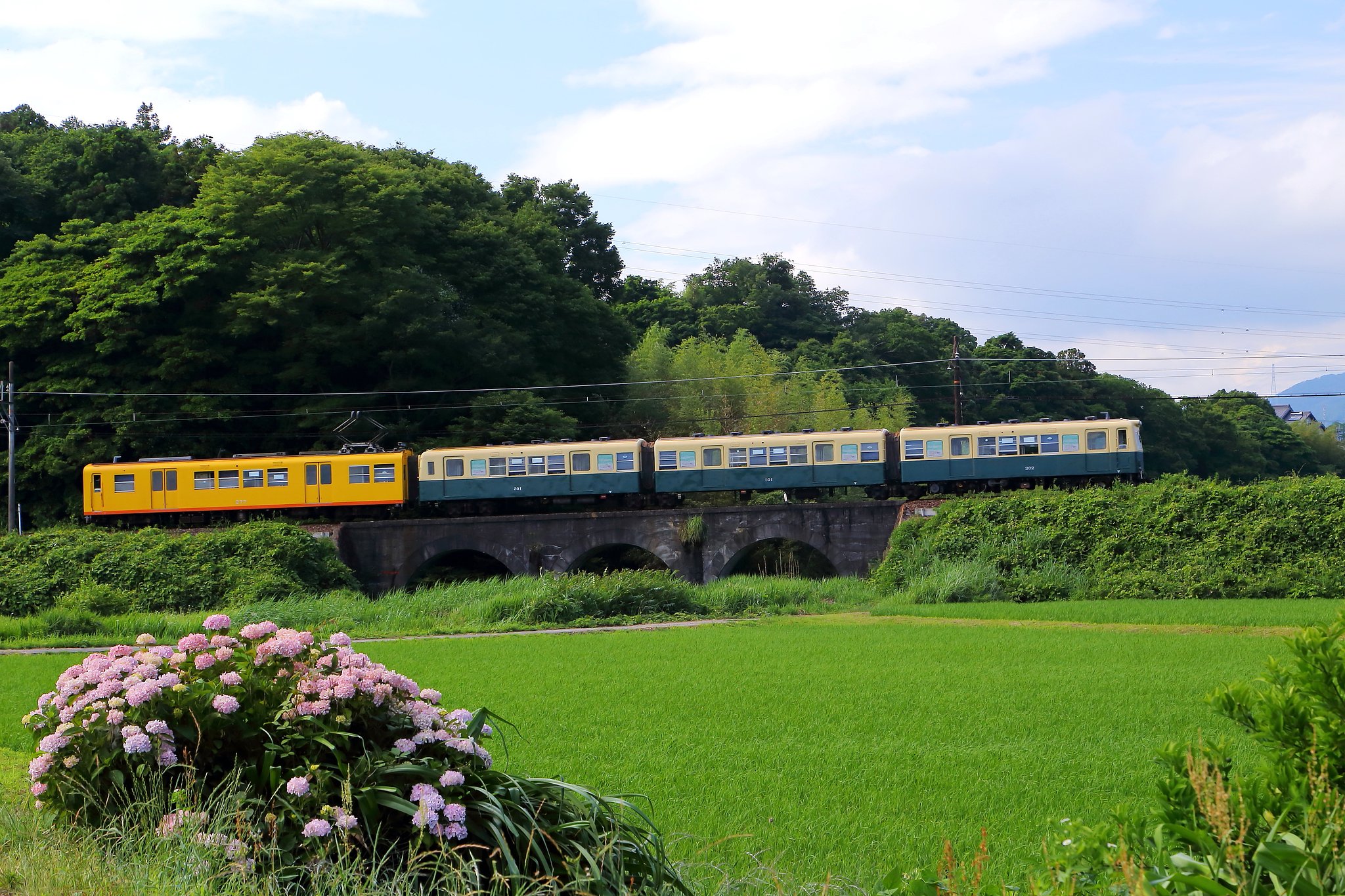 三岐鉄道　眼鏡橋