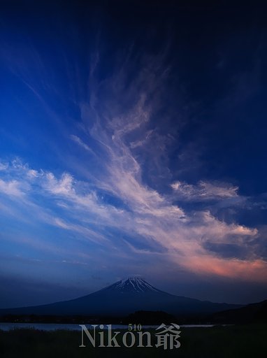 大石夕景