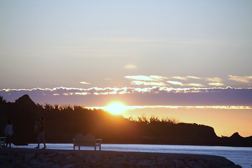 沖縄の夕日