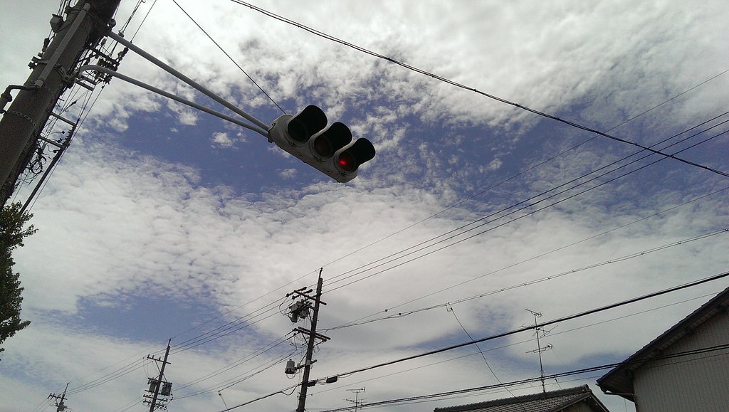 台風一過の青空