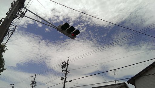 台風一過の青空