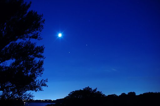 月と火星と土星
