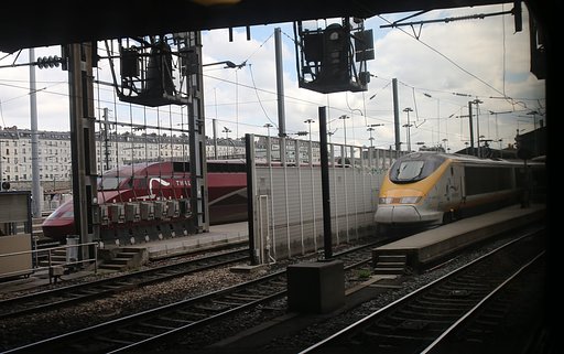 パリ北駅にて