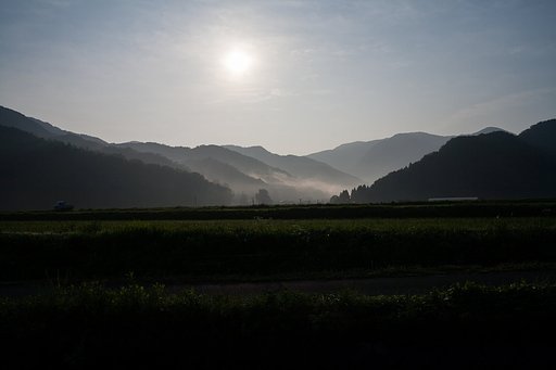 朝は晴れていましたが・・。