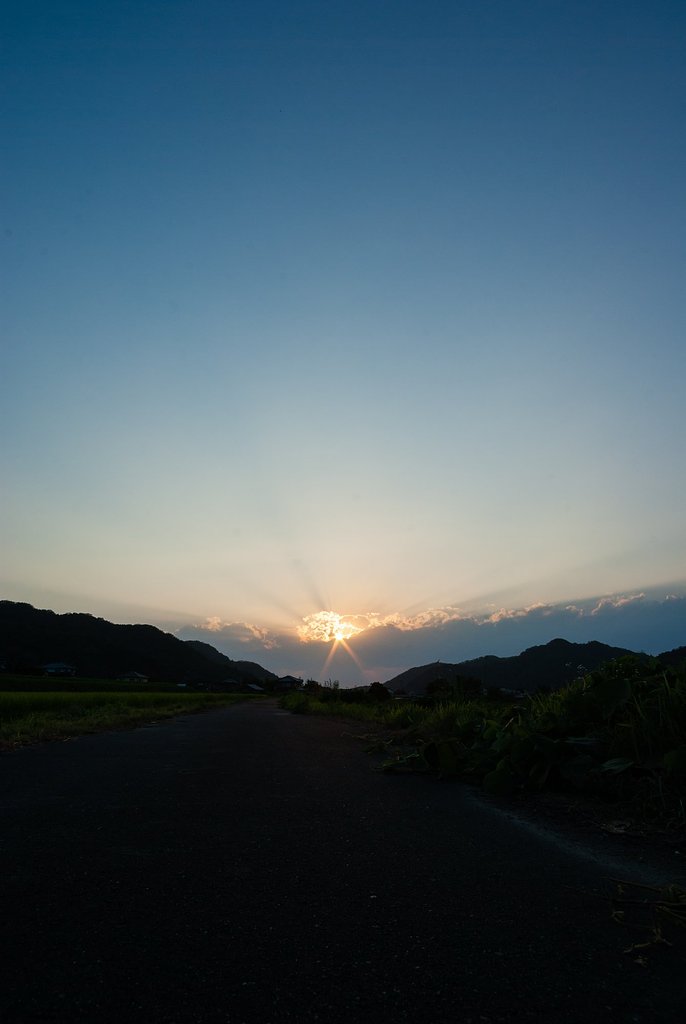 今日の夕空。