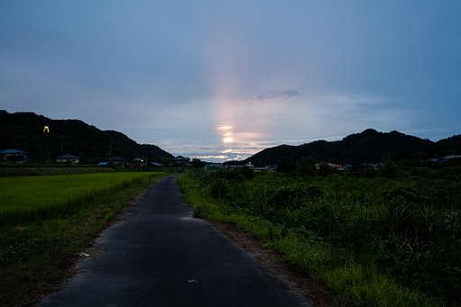 夕方遅く晴れ間も・・。