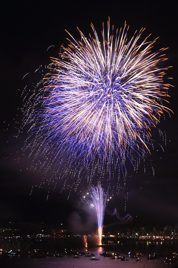 今日は宮島水中花火2014