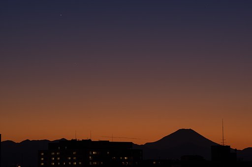 冬の夕暮れ