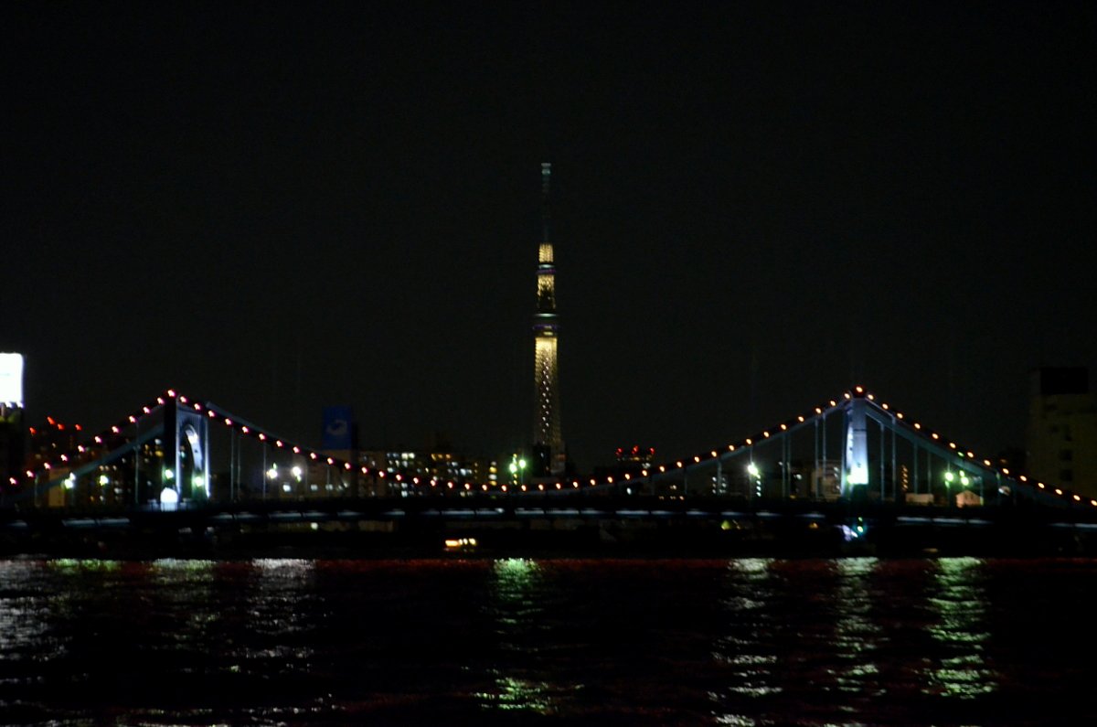 清洲橋と東京スカイツリー