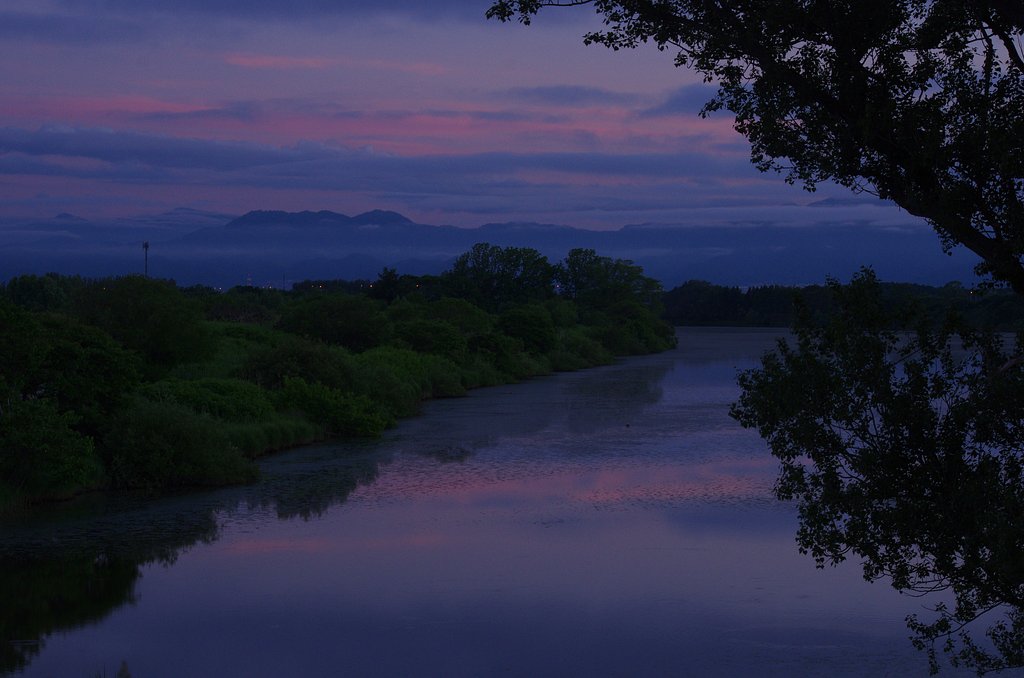 沼の夕暮れ